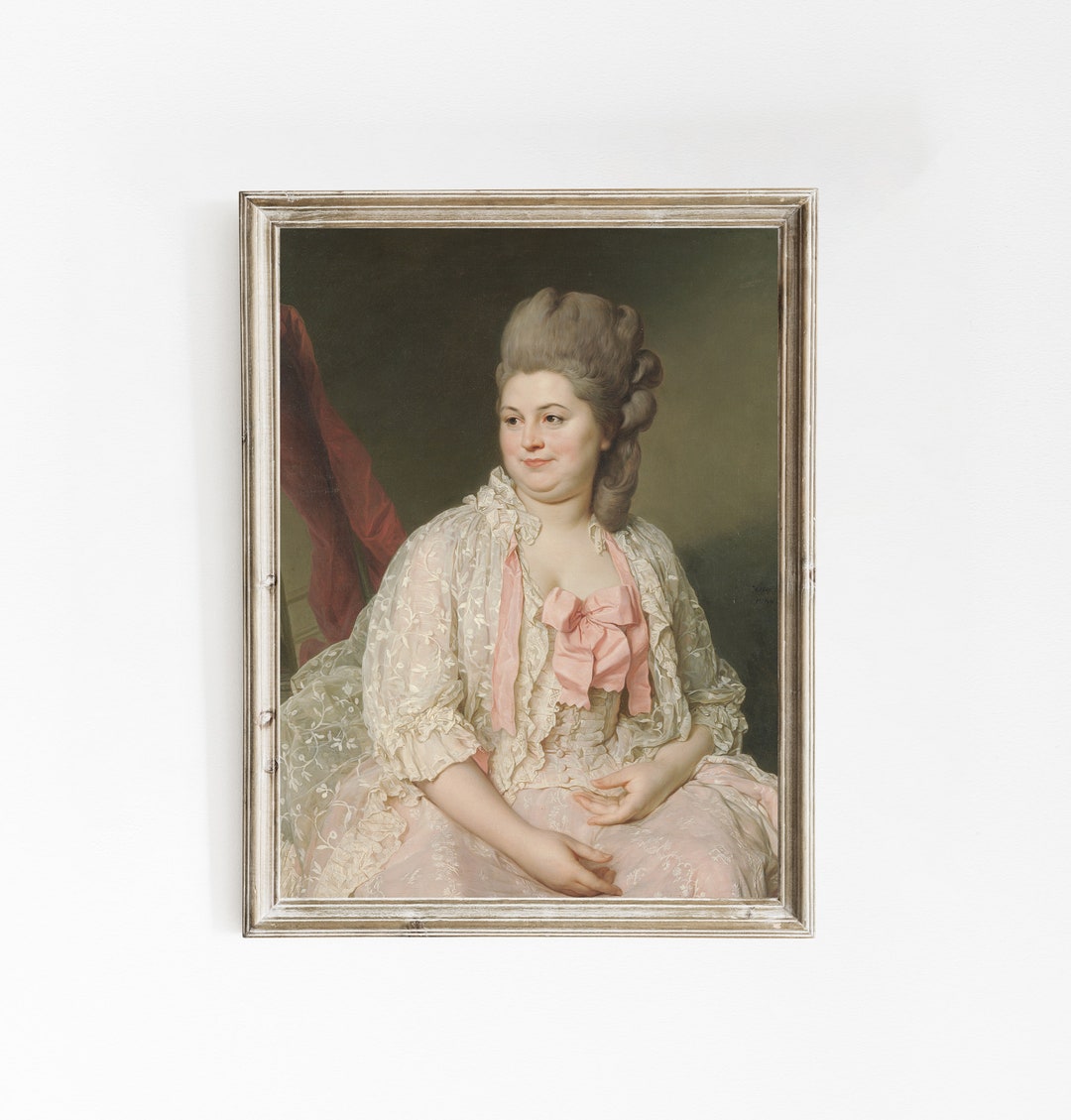 Joseph Siffred Duplessis Madame De Saintmorys 1776 Vintage Poster