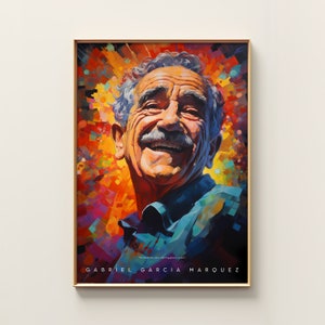 Gabriel Garcia Marquez Poster | Philosopher Print | Bookworm Gift ...