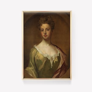 Godfrey Kneller - Lady Mary Berkeley (1700) | Vintage Poster | Baroque Decoration | Baroque Oil Painting | Apartment Decor | Wall Art Print