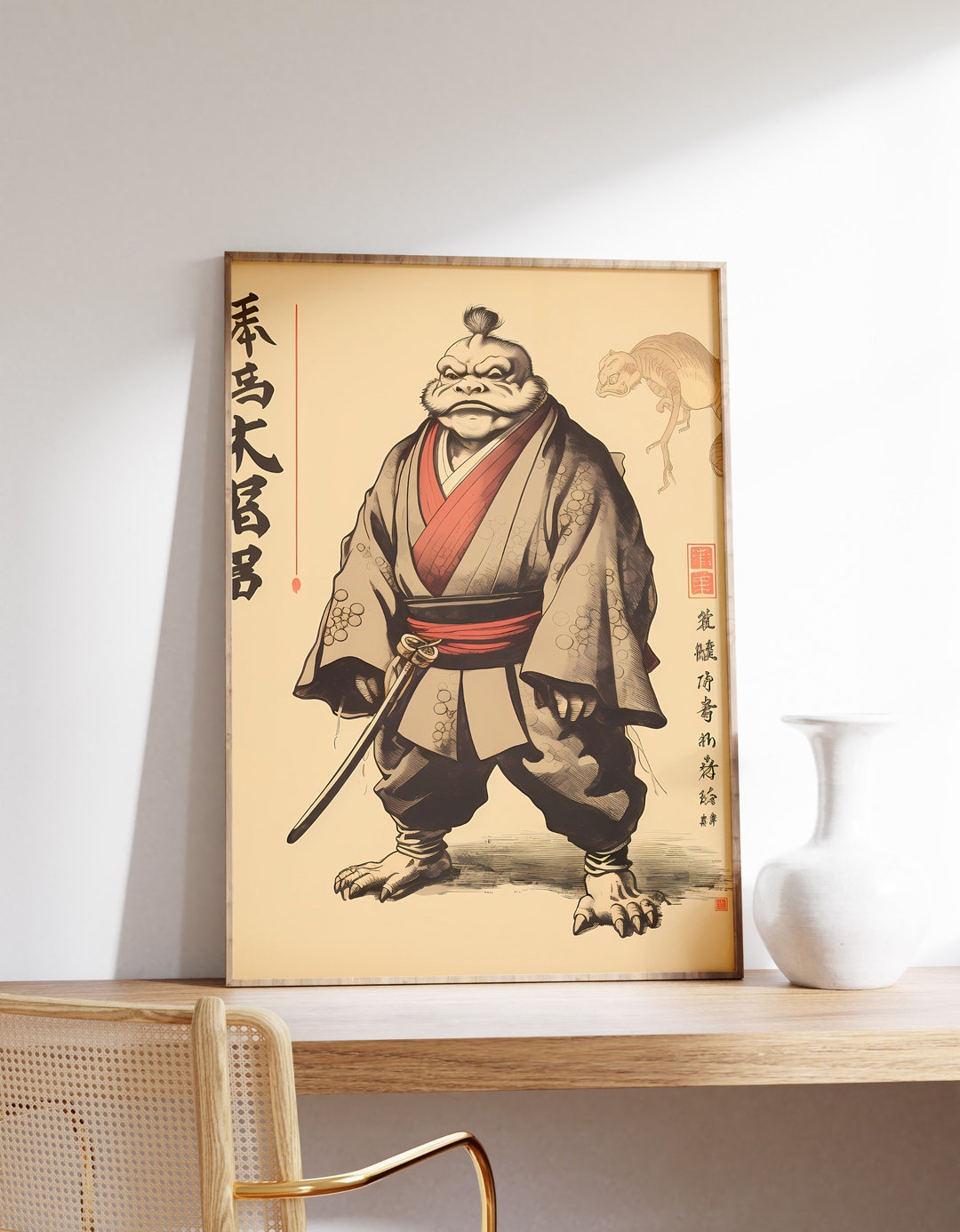 Matsumoto Hoji Art Print | Japanese Print | Funny Animal Print | Frog ...