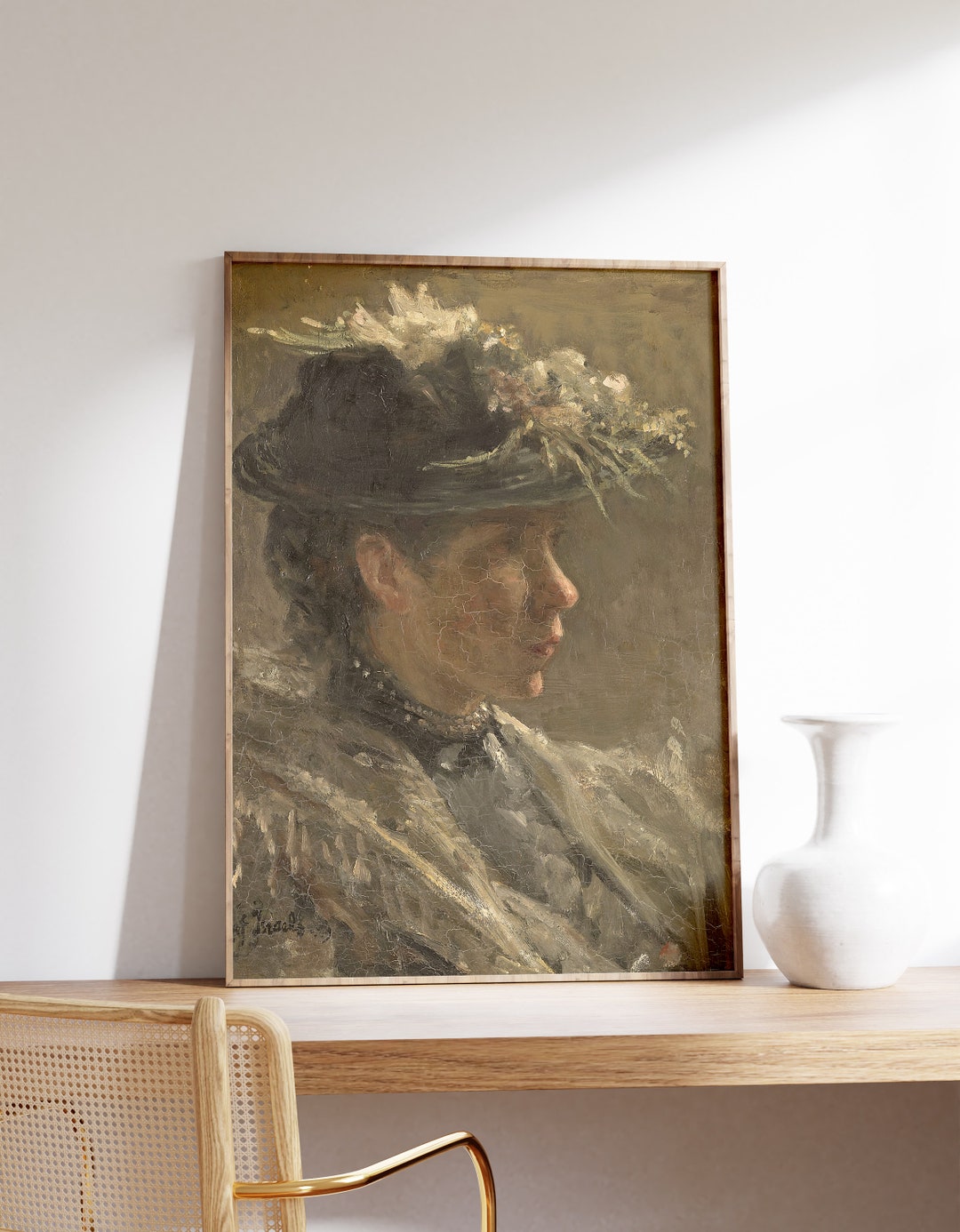 Vintage Portrait Painting | Victorian Painting | Moody Wall Art ...