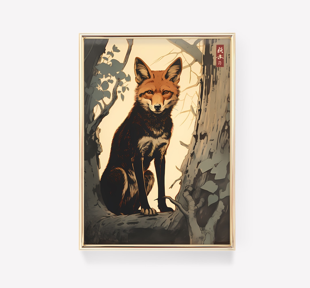 Matsumoto Hoji Art Print | Fox | Japanese Poster | Matsumoto Hoji ...