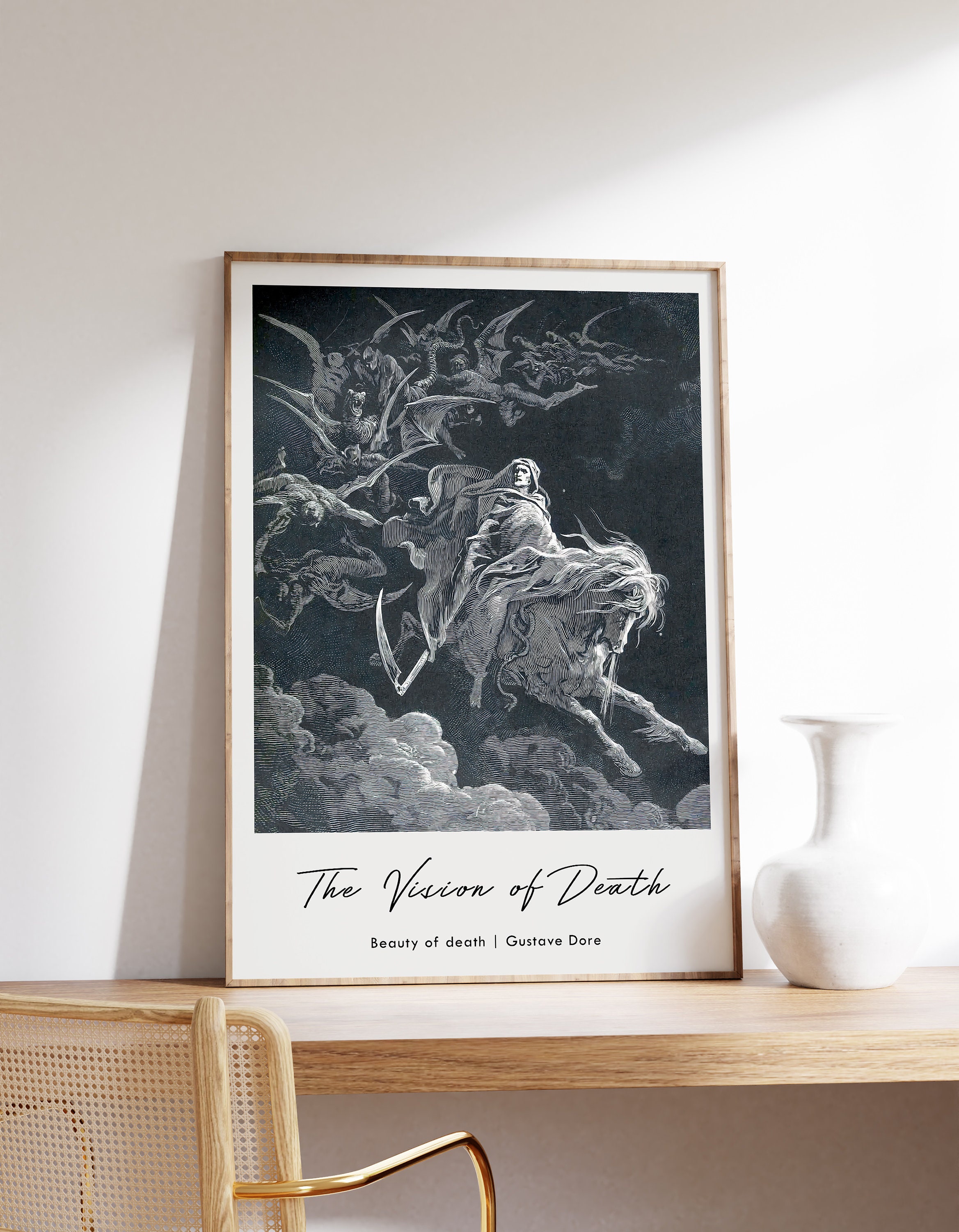 The Vision of Death - Gustave Dore Print, Exhibition Poster, Wall