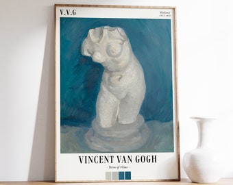 Vincent Van Gogh Poster | Sculpture Poster | Exhibition Poster | Van Gogh Painting | Modern Art Decor | Living Room Wall Art