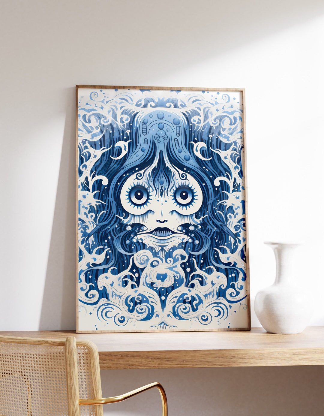 Japanese Art Print Yokai Art Vintage Poster Mid Century Modern Japanese Art Print Yokai Art Vintage Poster Mid Century Modern
