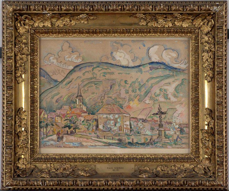 Paul Signac Les Andelys | Vintage Print | 1925 Painting | French