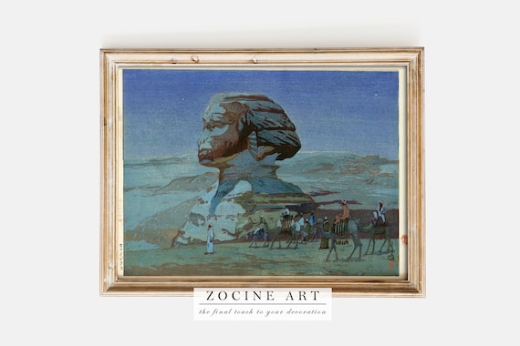 Hiroshi Yoshida - Sphinx at Night (1925) - Painting Photo