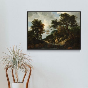 Jacob Van Ruisdael the Forest Stream 1660 Landscape - Etsy