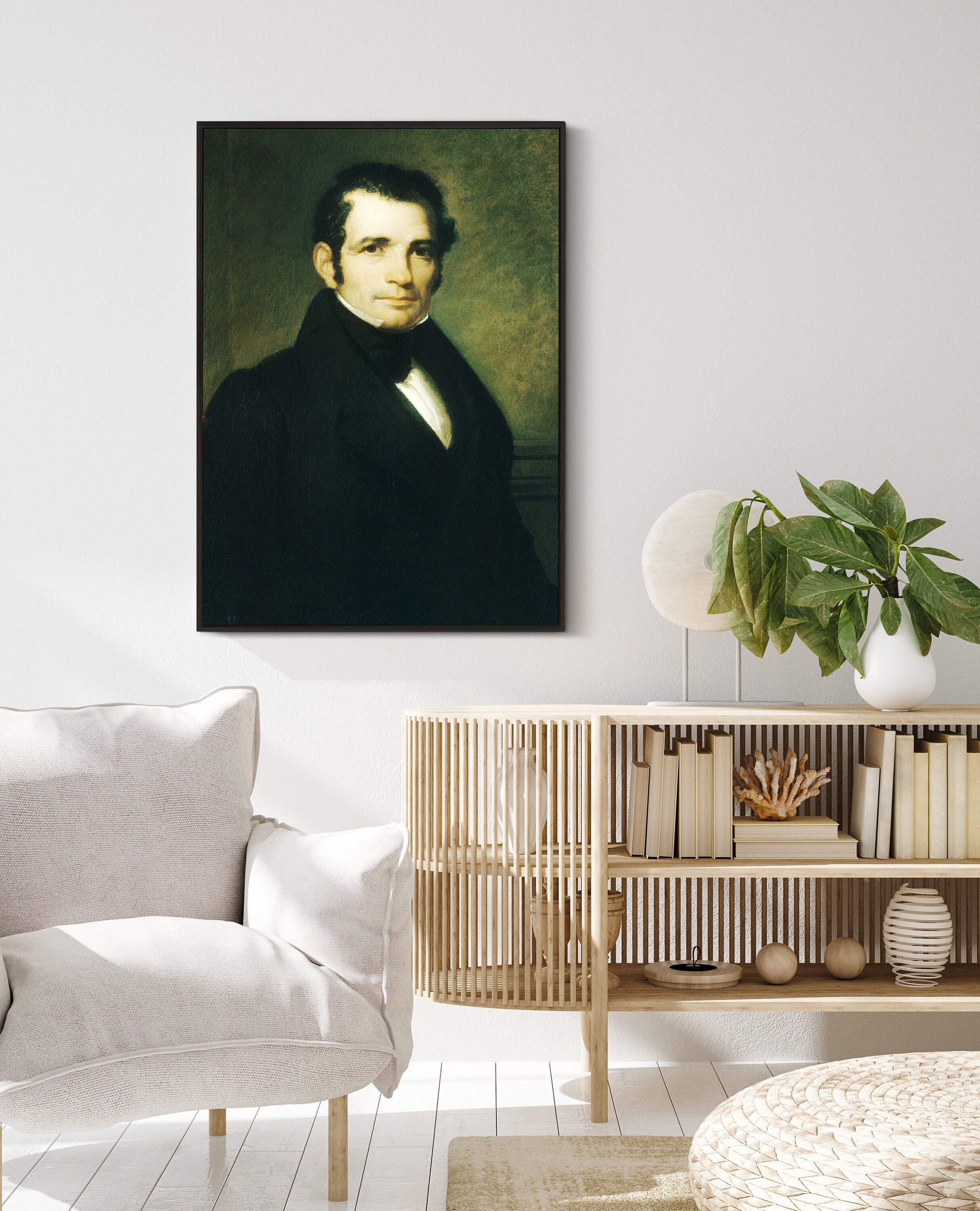Luman Reed Collection Asher Brown Durand - Luman Reed (1835) | Vintage Antique Portrait Decor ...
