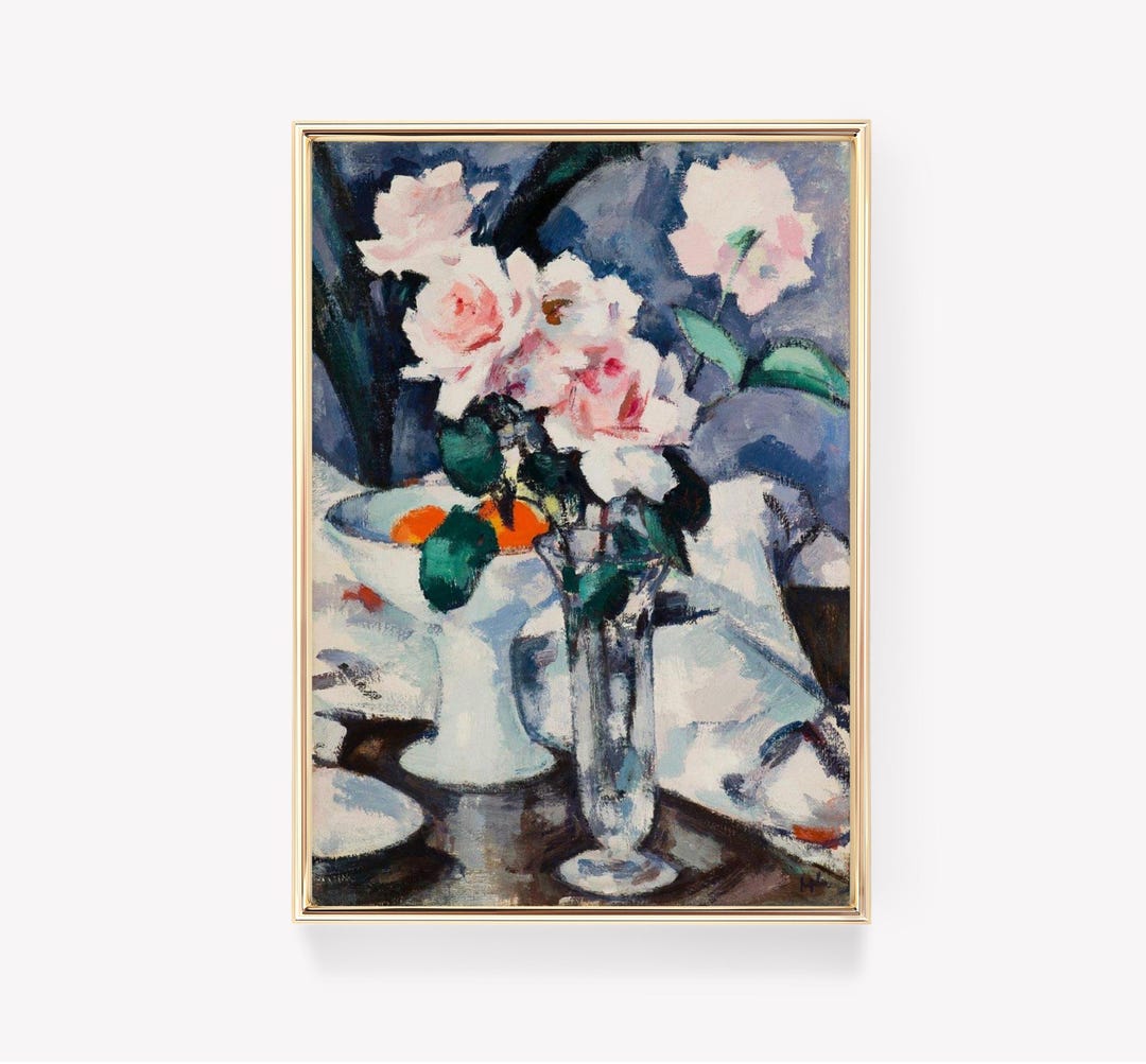 Matisse Roses Henri Matisse | Vase of Roses | Vintage Painting | Floral Art | Vintage ...