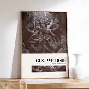 The Mouth of Hell - Gustave Dore Print, Wall Art, Dante, Wall Decor, Renaissance, Inferno, Paradise Lost, Gothic Art, Exhibition Poster