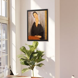 Premium Framed Canvas Amedeo Modigliani Portrait Vintage Painting Canvas Wall Art Home Decor image 4