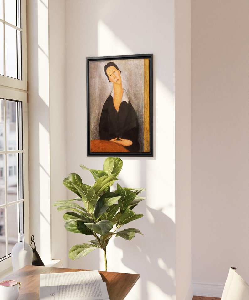 Premium Framed Canvas Amedeo Modigliani Portrait Vintage Painting Canvas Wall Art Home Decor image 4