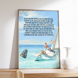 Liebesgedicht | Edward Hopper Kunstdruck | Liebesbrief Kunstdruck | Liebhaber Wand Dekor | Minimal Druck | Wohnzimmer Kunstdruck | Vintage Malerei