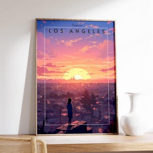 Los Angeles Travel Poster | California Travel Decor | California Poster | Los Angeles Print | Travel Print