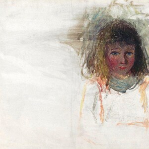 Józef Pankiewicz Art | Portret boerenmeisje | Klassieke olieverfafdruk | Vintage schilderij | Tijdloos kunstdecor|