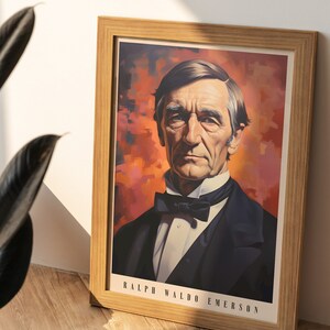 Ralph Waldo Emerson Poster | Autor Print | Ralph Waldo Emerson Poster | Literatur Dekor | Buch Kunstdruck | Wohndekor Bild 9