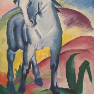 Franz Marc | Blue Horse I | Animal Art | Expressionist Print | Modern Art Print | Vintage Painting