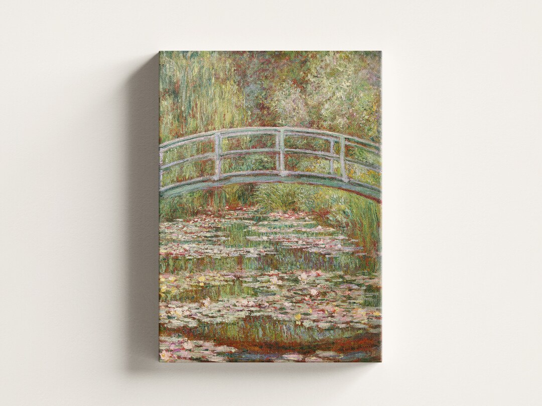 Premium Canvas | Claude Monet - Bridge Over a Pond of Water Lilies