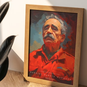 Gabriel Garcia Marquez Poster | One Hundred Years of Solitude, Book Art ...