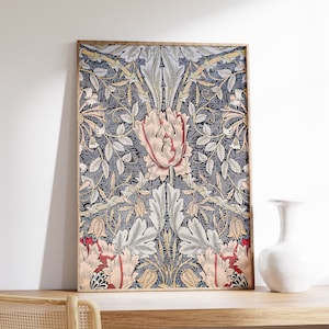 Cartel de William Morris / Impresión de madreselva / Impresión Art Nouveau / Arte de pared de Willow Morris / Impresión de William Morris / Cartel de cocina