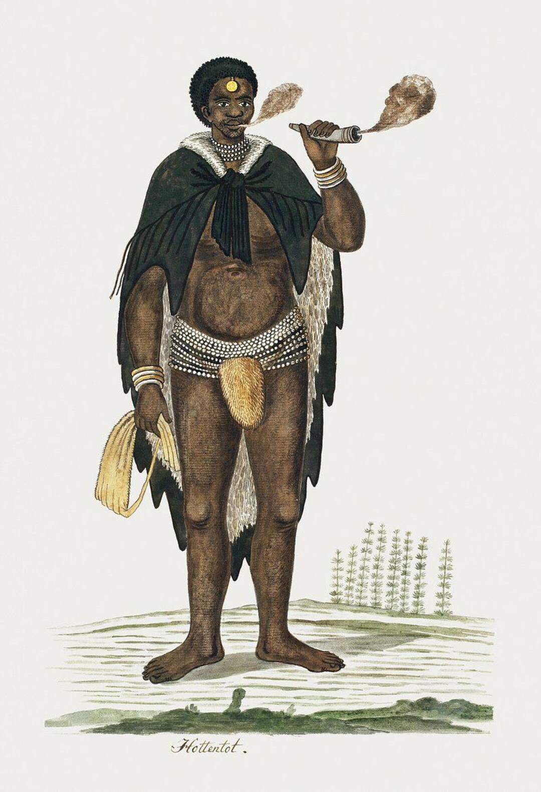 karl-joseph-brodtmann-hottentot-print-vintage-painting-ethnic-art