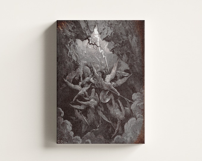 Gustave Dore : Mouth of Hell, Paradise Lost (1866) Canvas Gallery ...