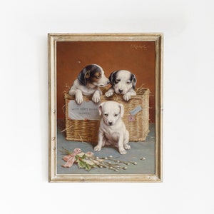 Dog Wall Art | Dog Portrait | Dog Painting | Dog Framed Print | Dog Artwork | Antique Poster | Dog Canvas | Home Decor | Gift