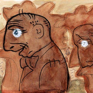 George Grosz Print | Sonnenfinsternis Art | 1926 Vintage | Modern Art Print | Expressionist Poster