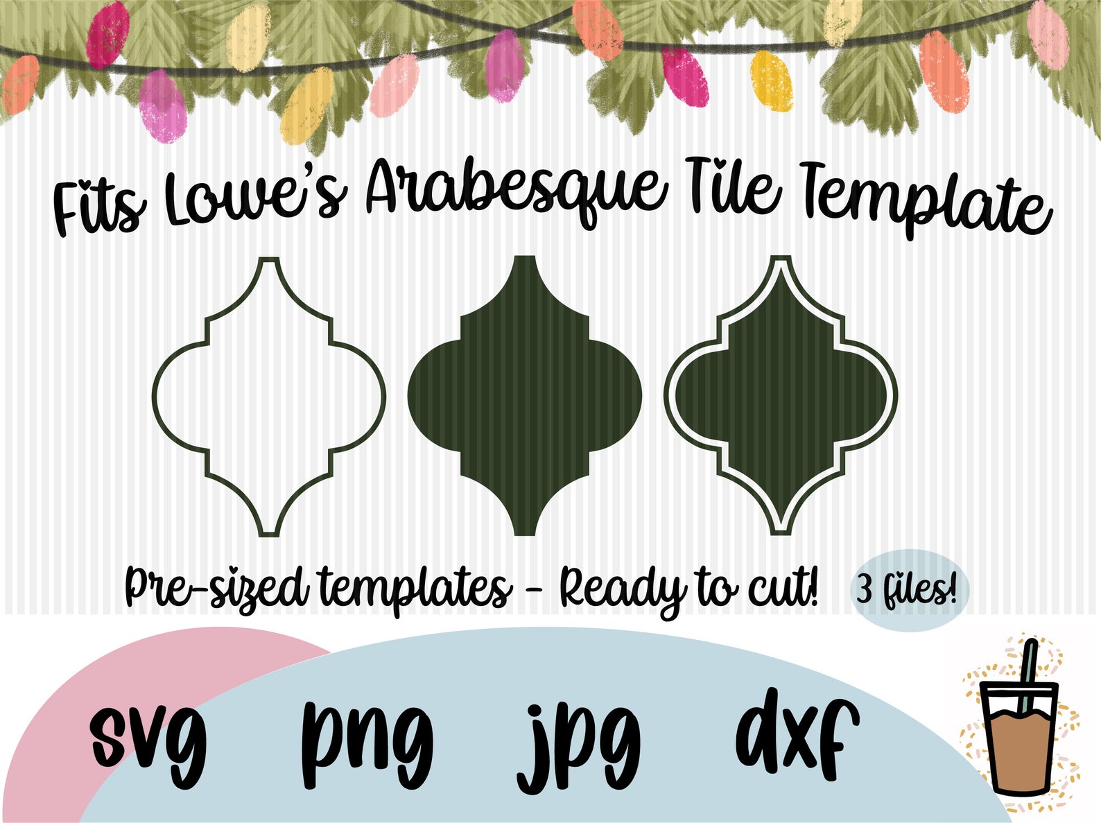 Lowes Arabesque Tile SVG / Satori Hudson Lantern Tile SVG / Etsy