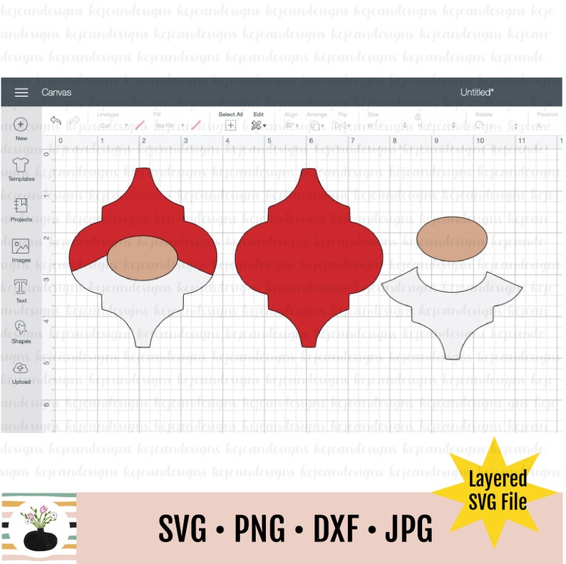 Download Lowes Tile SVG File // Tile Ornament SVG // Gnome Tile | Etsy