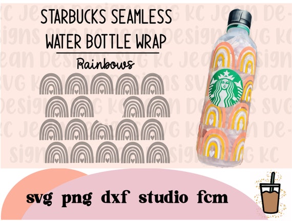 Rainbows Water Bottle Starbucks Wrap SVG / Starbucks Water - Etsy