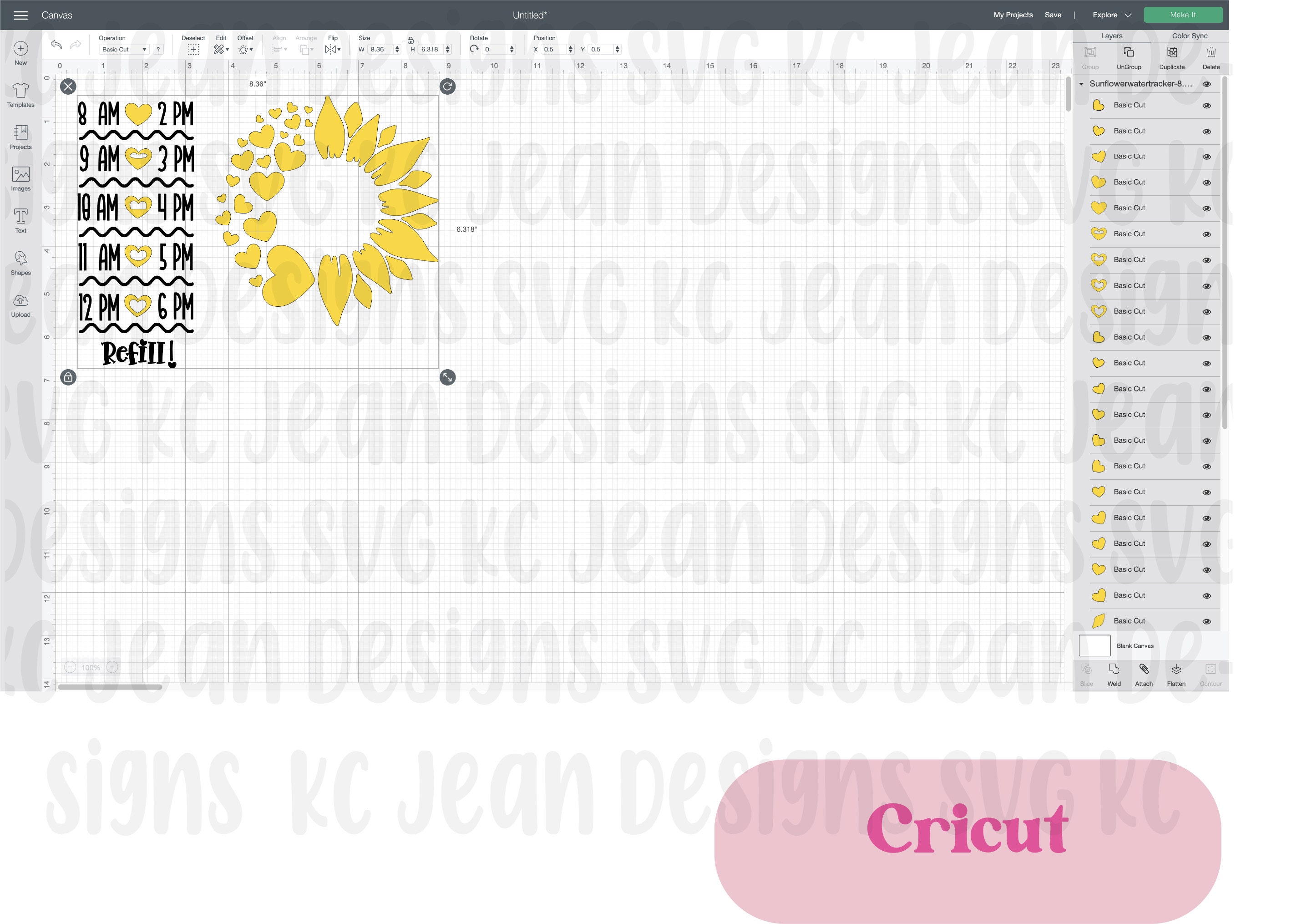 Free Free 146 Sunflower Water Bottle Tracker Svg SVG PNG EPS DXF File