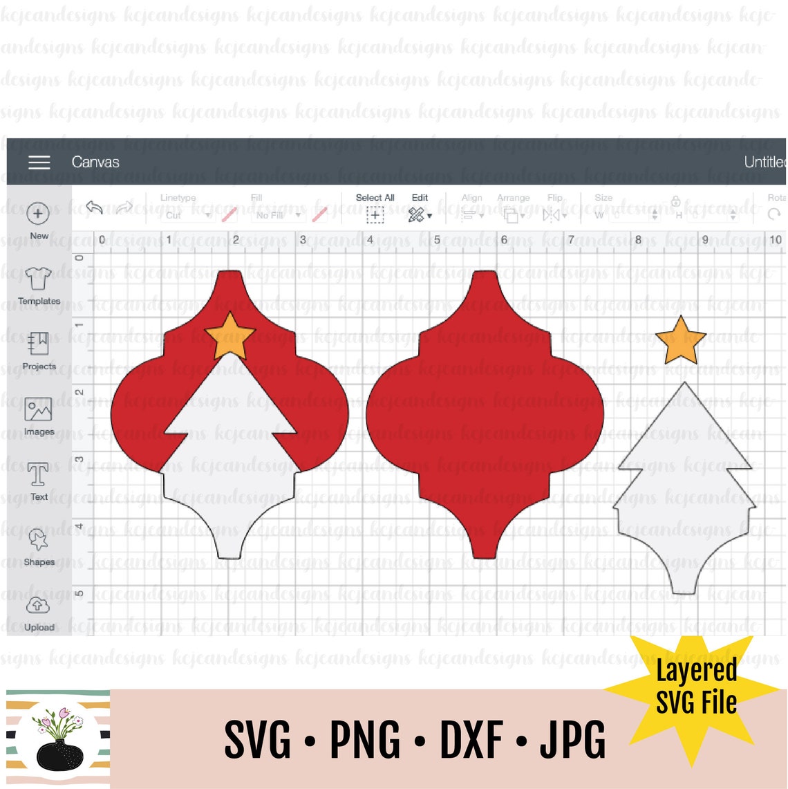Download Lowes Tile SVG File // Tile Ornament SVG // Christmas Tree ...