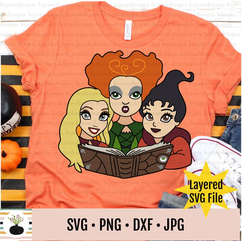 Download Hocus Pocus Bundle SVG // Sanderson Sisters svg // Book of ...