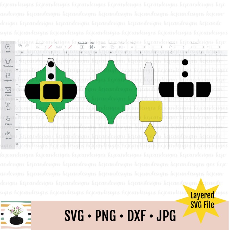 Download Lowes Tile SVG File // Tile Ornament SVG // Elf Tile ...