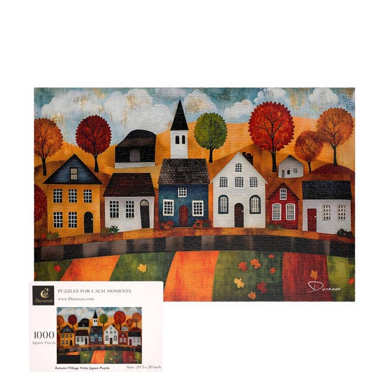 秋の風景ジグソーパズル 500/1000ピース 秋の民芸品 | Autumn Village 