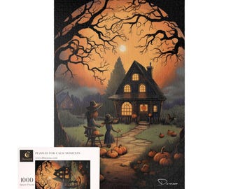 Autumn Hillside Cottage Jigsaw Puzzle 500 Pieces | Pumpkin Ridge Cottage - Durazza