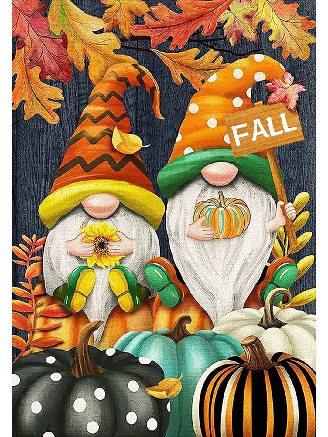 Gnome Diamond Painting - Round Full Drill -40*50 - DIY Craft Kit - Fall ...