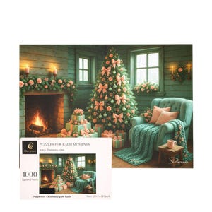 Weihnachtsbaum Puzzle - 500/1000 Teile Urlaub Tabletop Spiel | Pfefferminz-Weihnachten - Durazza