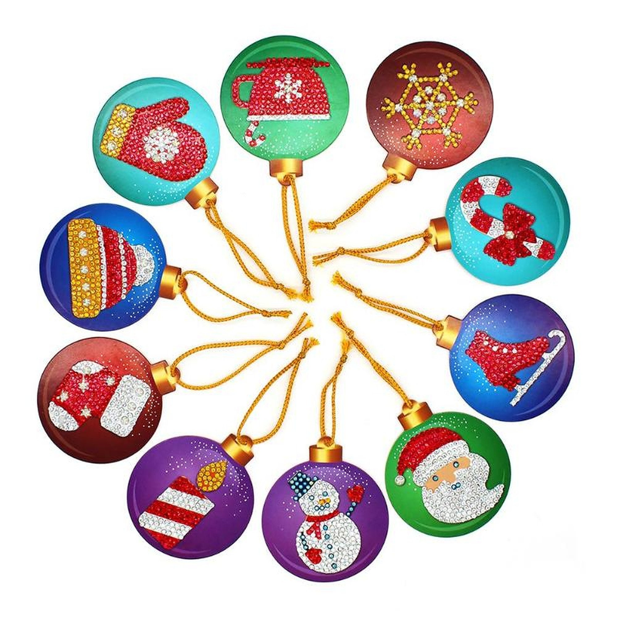 Christmas Ornament Diamond Painting DIY Tree Ornaments - Etsy UK