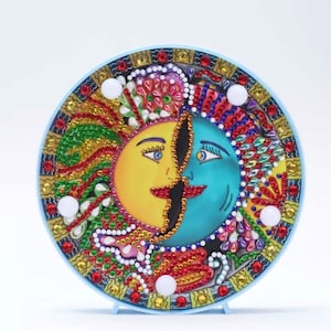 Astrology Diamond Painting,Sun and Moon Night Light Lamp Home Decor