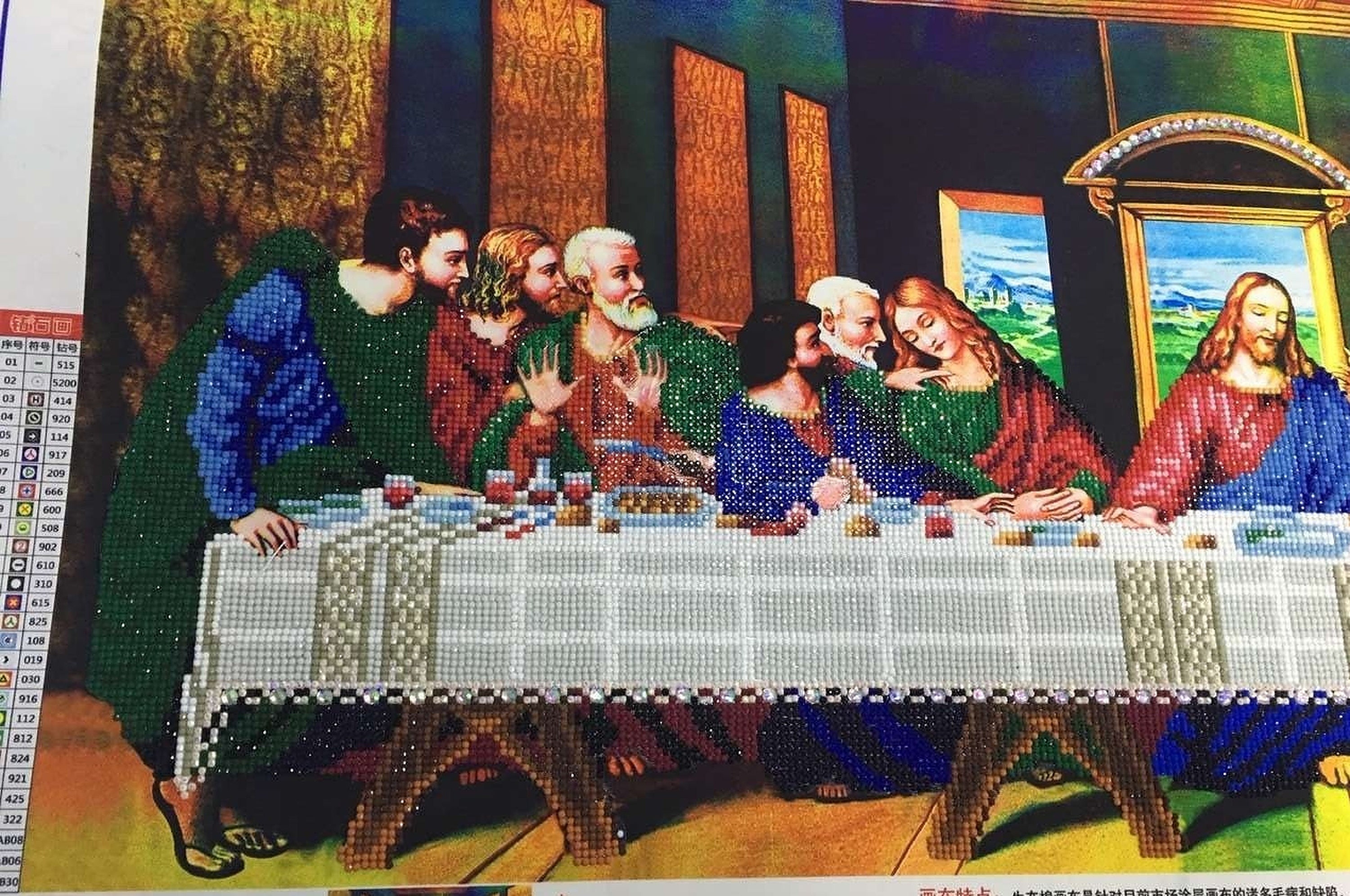 The Last Supper Religious Diamond Painting Art Kit 5D Etsy