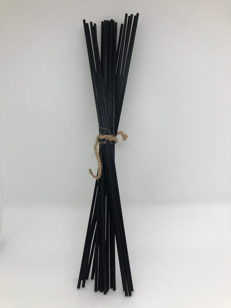 12 Black Diffuser Reed Sticks Cotton Fiber unscented Etsy