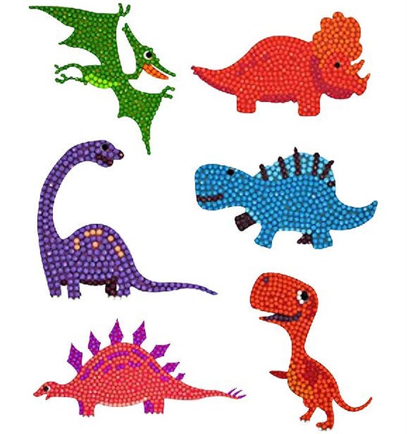 DIY Dinosaur Diamond Painting Sticker Kit for Kids US SELLER Fast