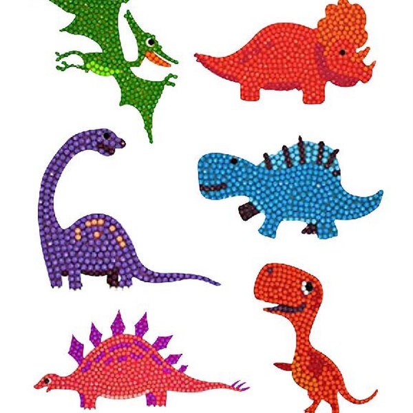 DIY Dinosaur Diamond Painting Sticker Kit for Kids **US SELLER** Fast Shipping