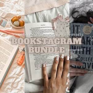 20+ BOOKSTAGRAM BUNDLE mobile and desktop | bookstagram presets & filters | aesthetic presets | influencer + blogger filters | Lightroom