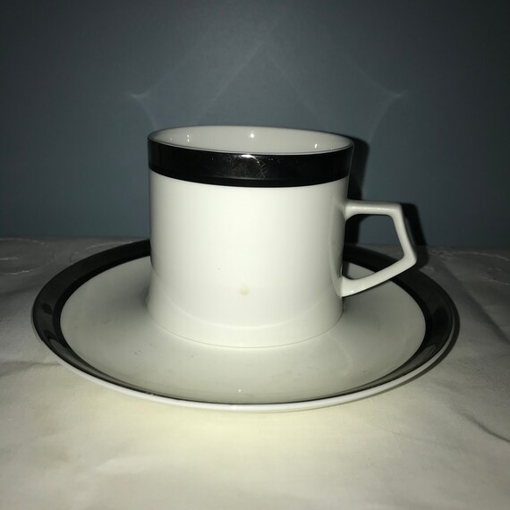 Mikasa Solitude Cup and Saucer Set of Six Etsy Canada