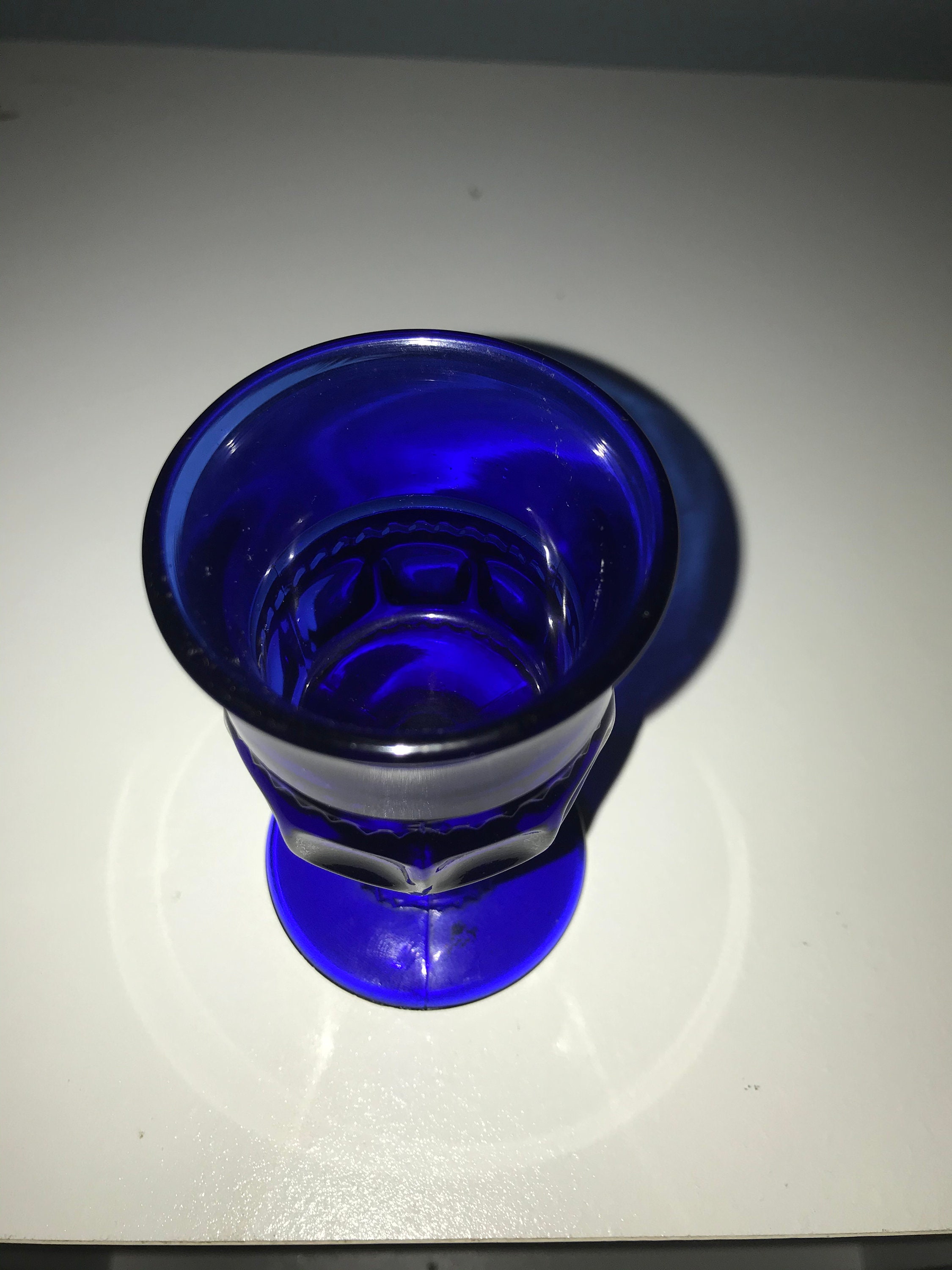 Set Of 6 Vintage Cobalt Blue Liquor Glasses Etsy Uk