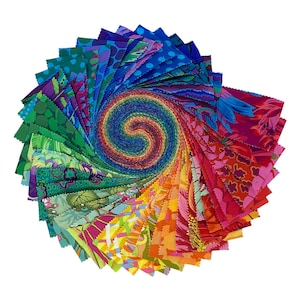 Kaffe Classics Plus 2.5" Strip Roll (Jelly Roll) in Rainbow by Kaffe Fassett for Free Spirit (fb4drgp.rainbow)